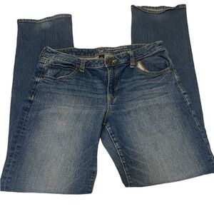 Ladies Gap Size 12 Curvy Straight Fit Denim Jeans Inseam 32